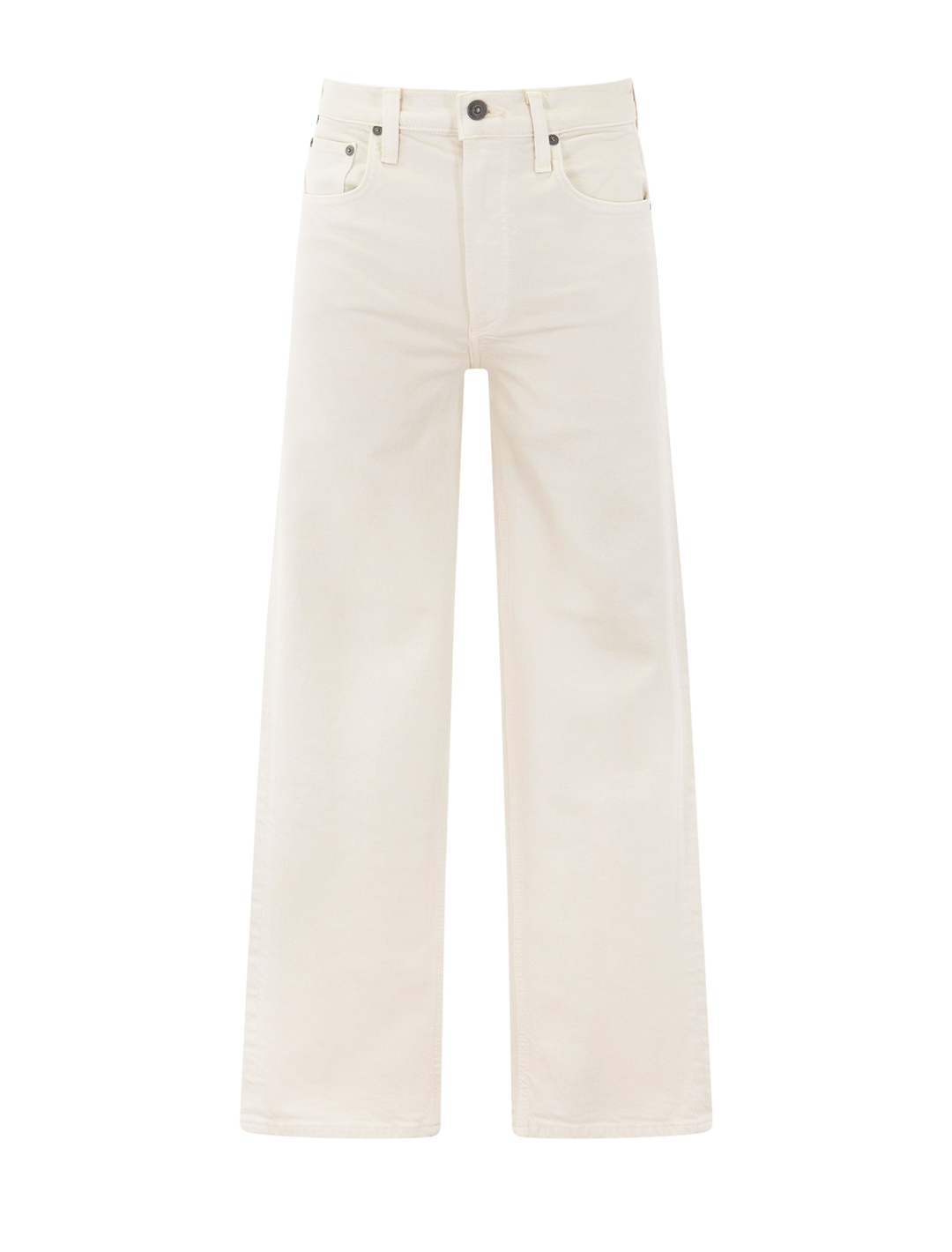 Citizens of Humanity palma straight jeans in almond - front view.