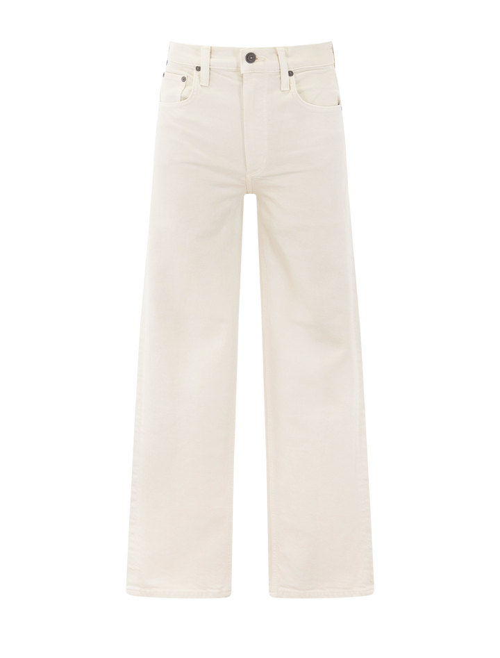 Citizens of Humanity palma straight jeans in almond - front view.