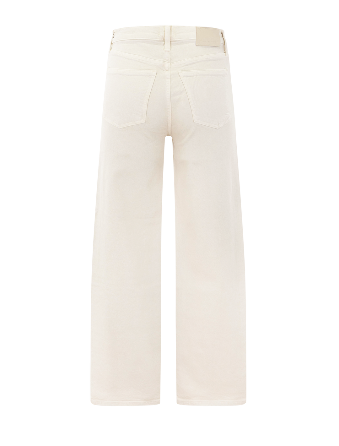 Citizens of Humanity palma straight jeans in almond - back view.