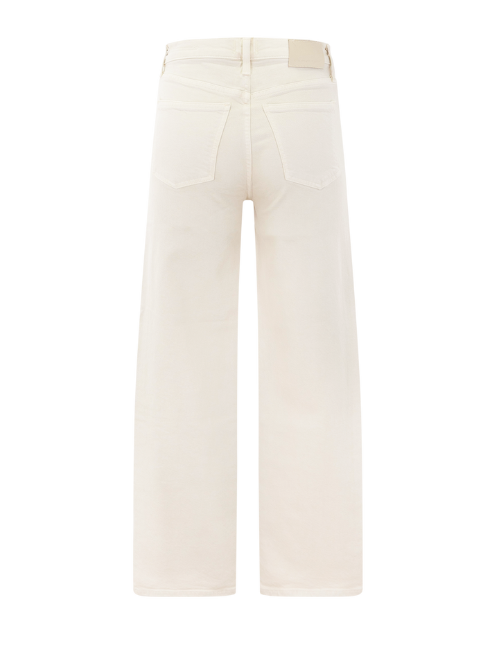 Citizens of Humanity palma straight jeans in almond - back view.