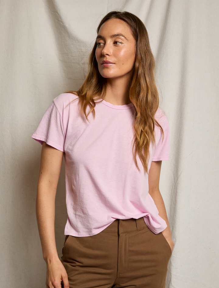 harley tee in sugar pink
