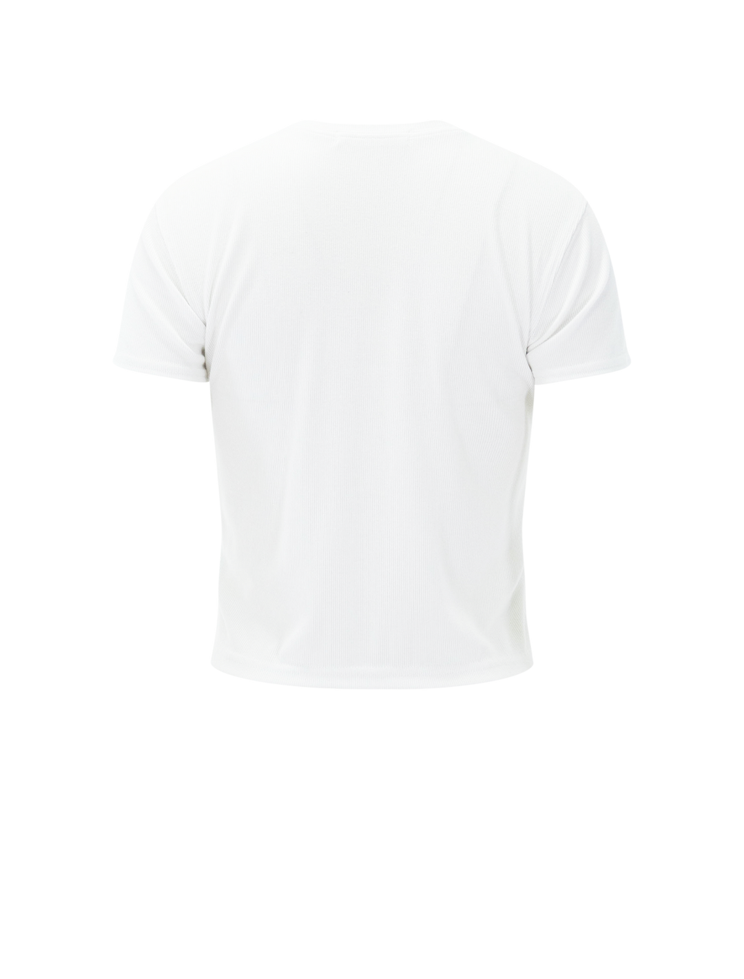 fitz rib tee in white