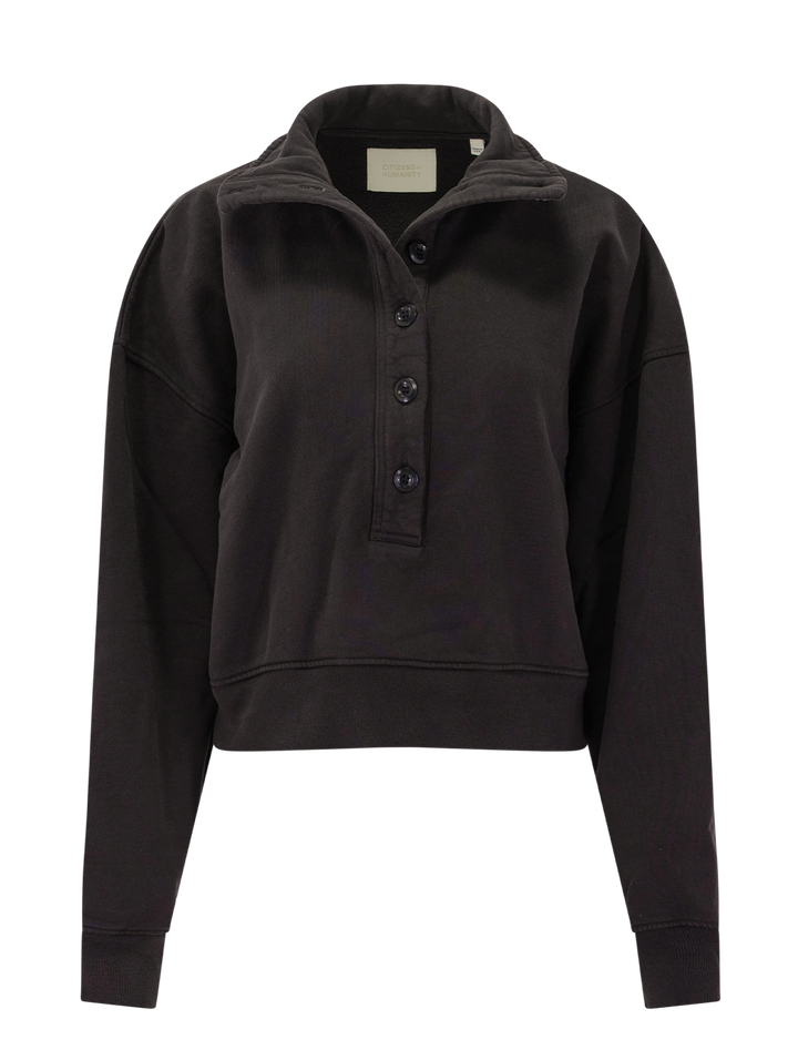 mirelle funnel neck sweatshirt in chocolate