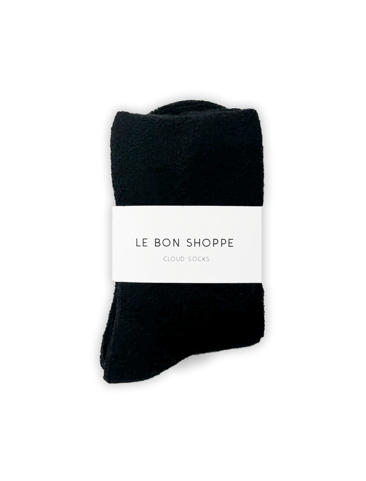 cloud socks in black