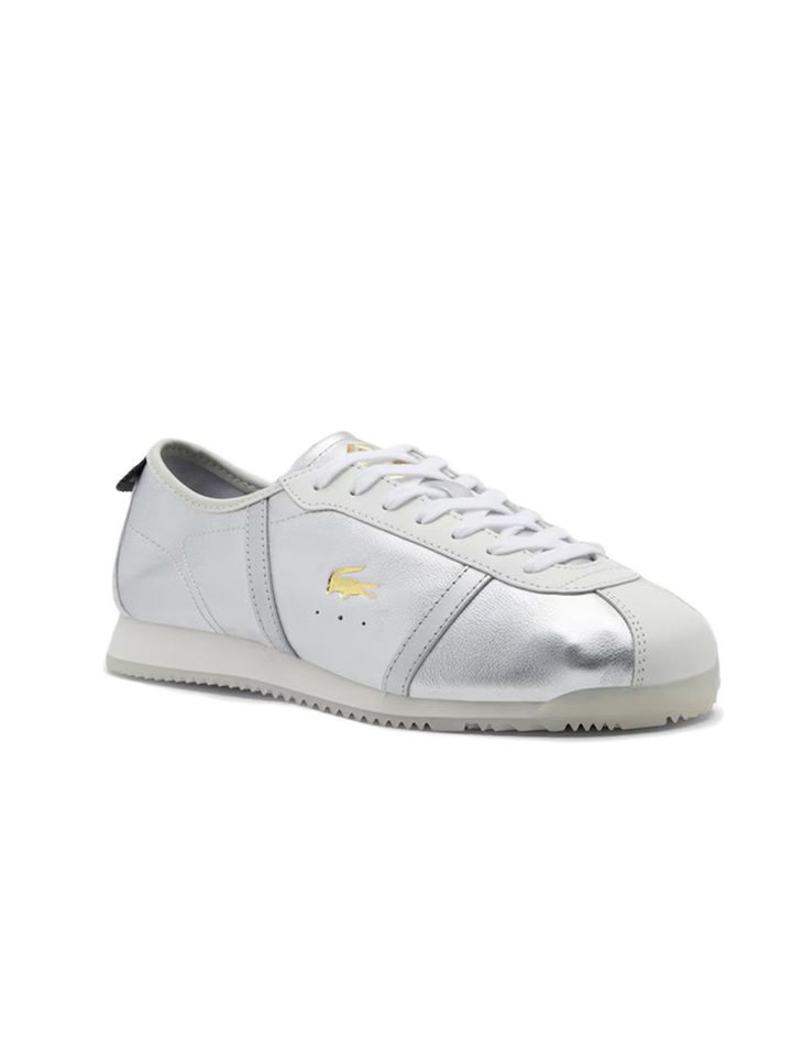 club low sneaker in white and silver