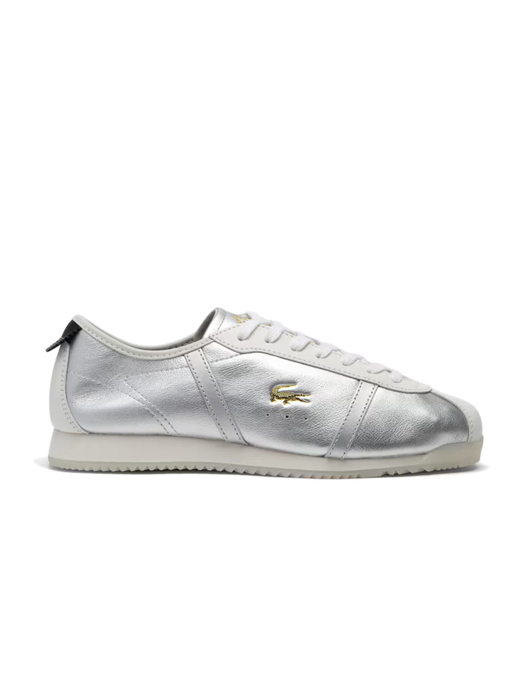 club low sneaker in white and silver
