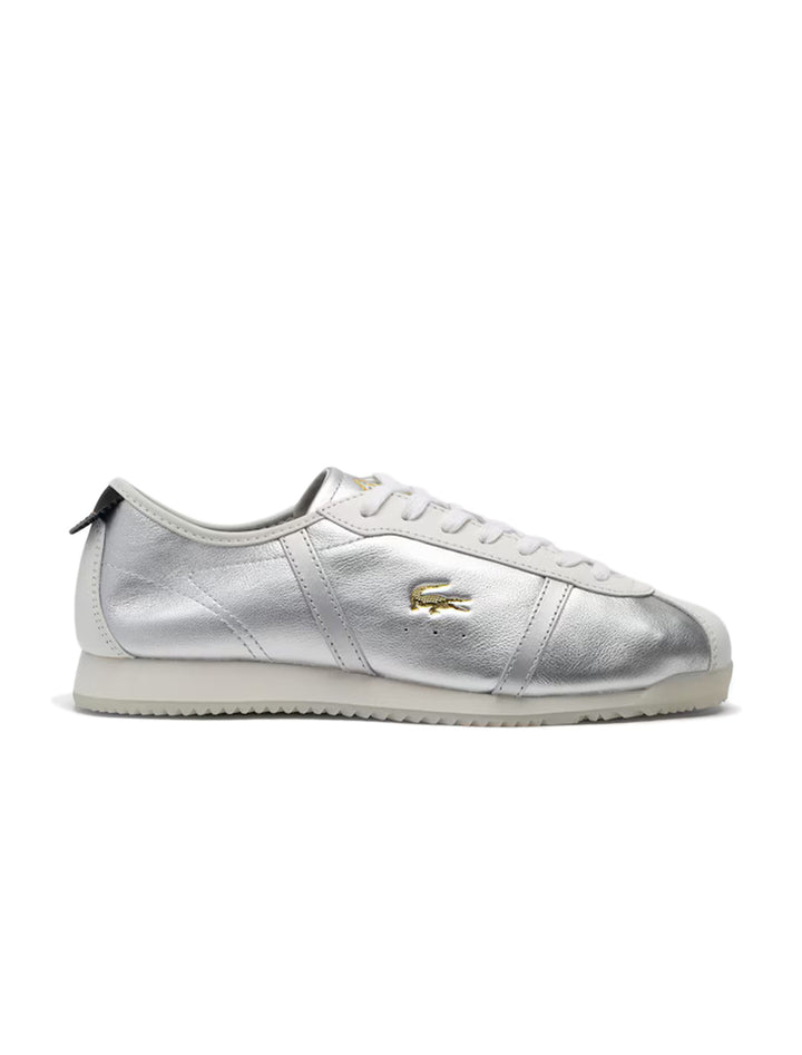 club low sneaker in white and silver
