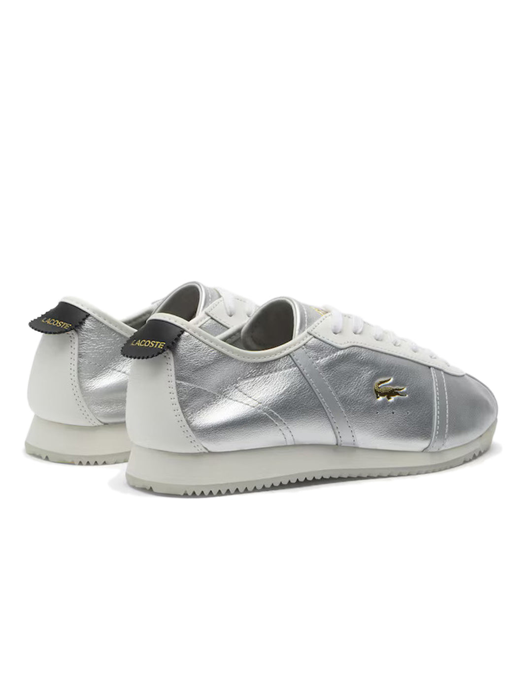 club low sneaker in white and silver