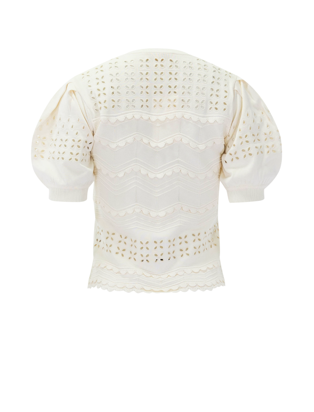 marcelena eyelet top in cowrie
