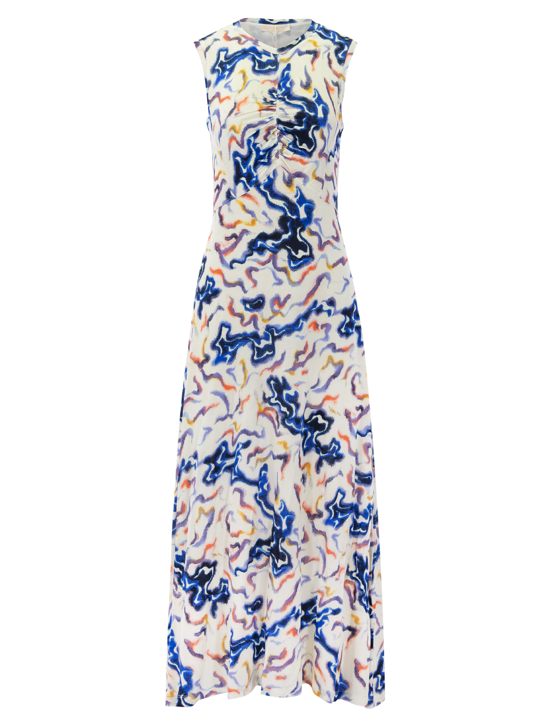 Front view of Ulla Johnson's lina jersey dress in prism.