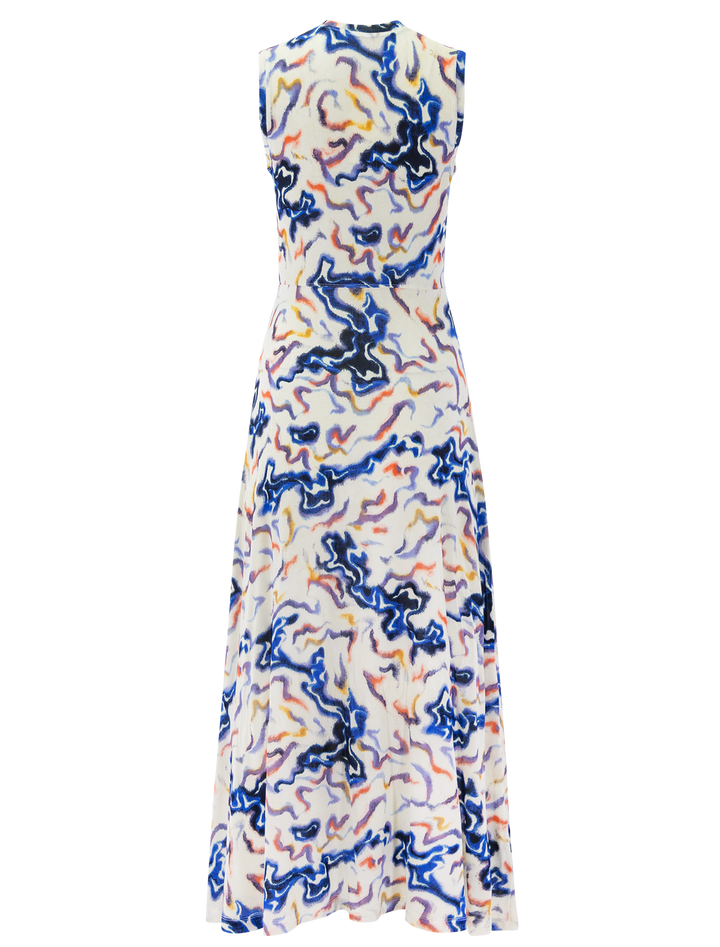 Back view of Ulla Johnson's lina jersey dress in prism.