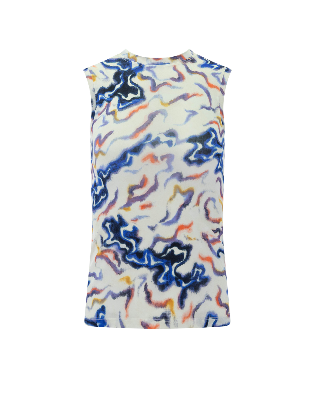 front view of ines jersey tank in prism