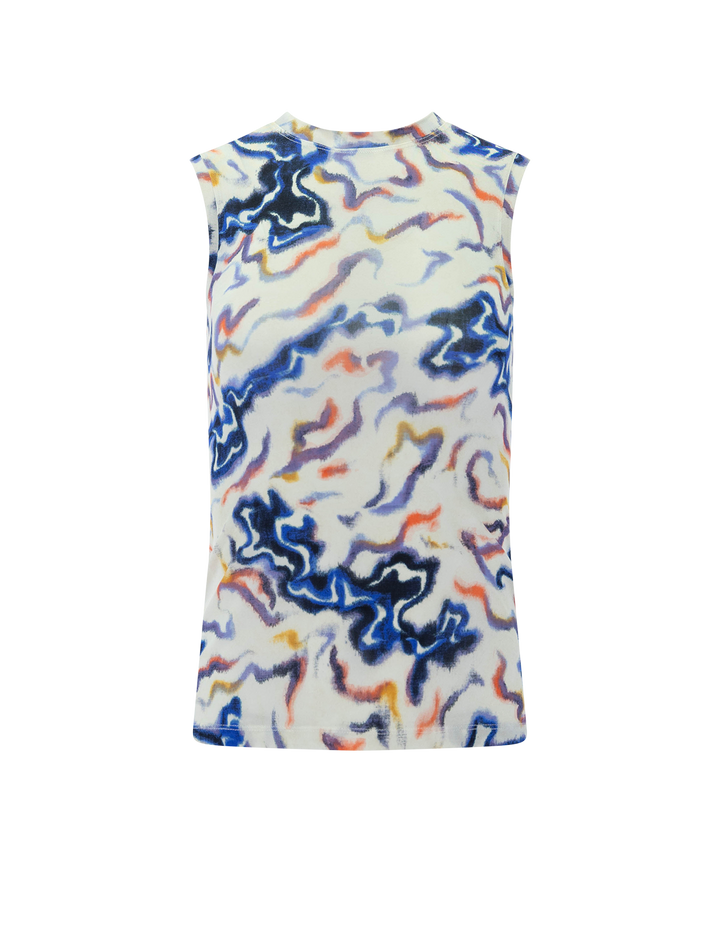 front view of ines jersey tank in prism