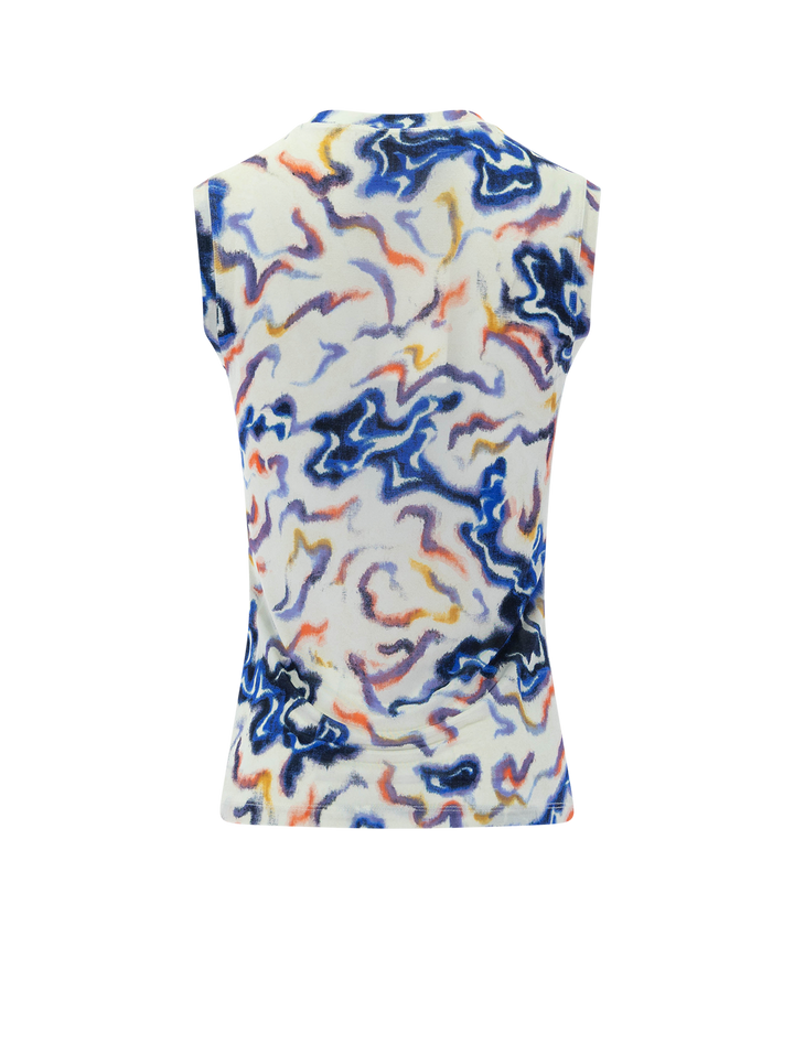 back view of ines jersey tank in prism