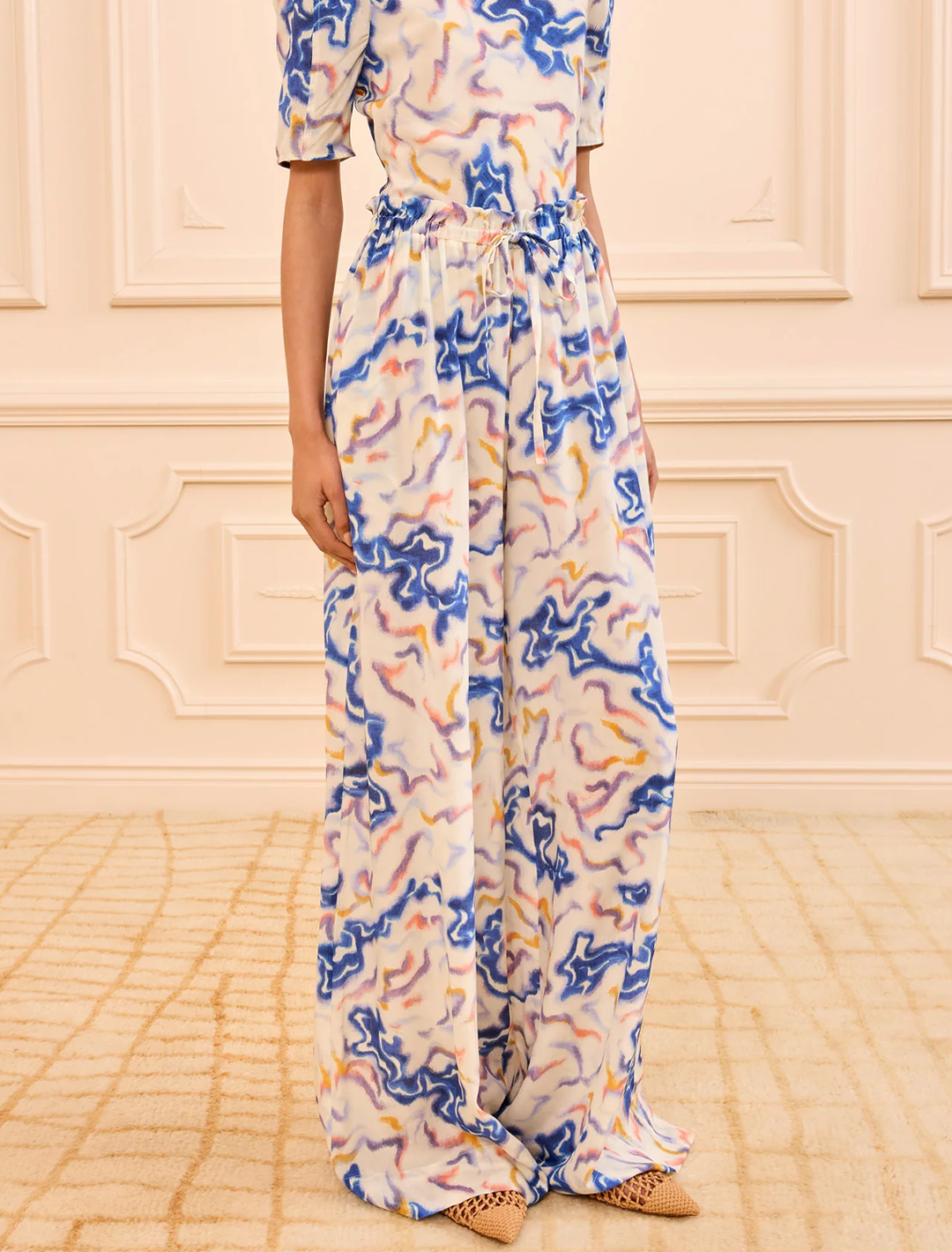 sawyer silk pant in prism