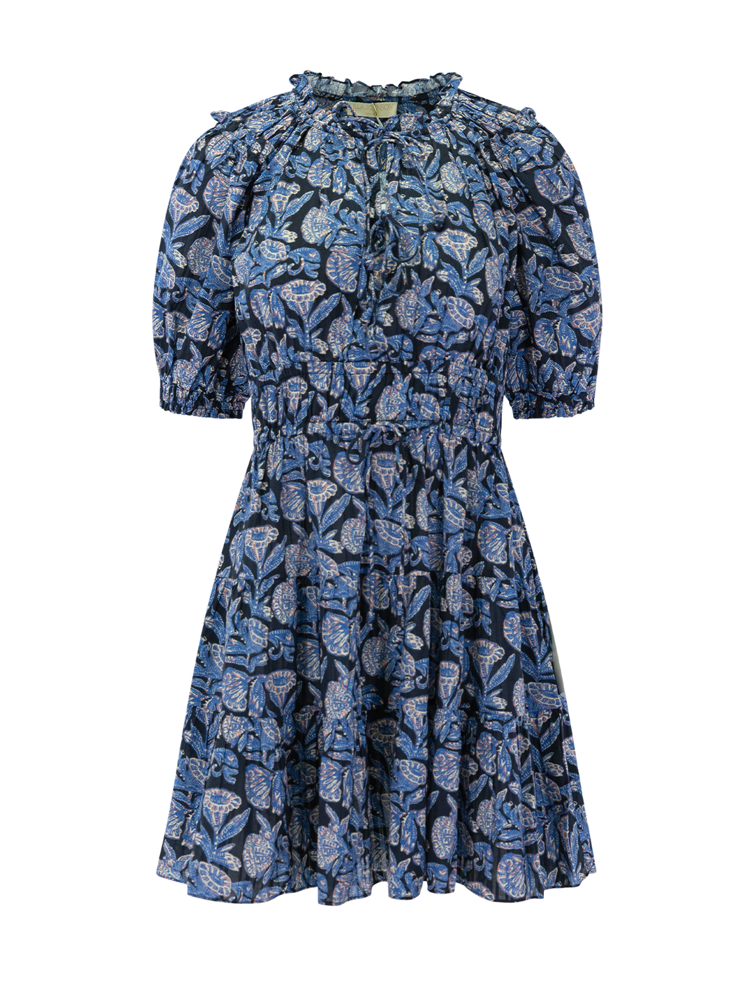 Front view of Ulla Johnson's soffia mini dress in zinnia.