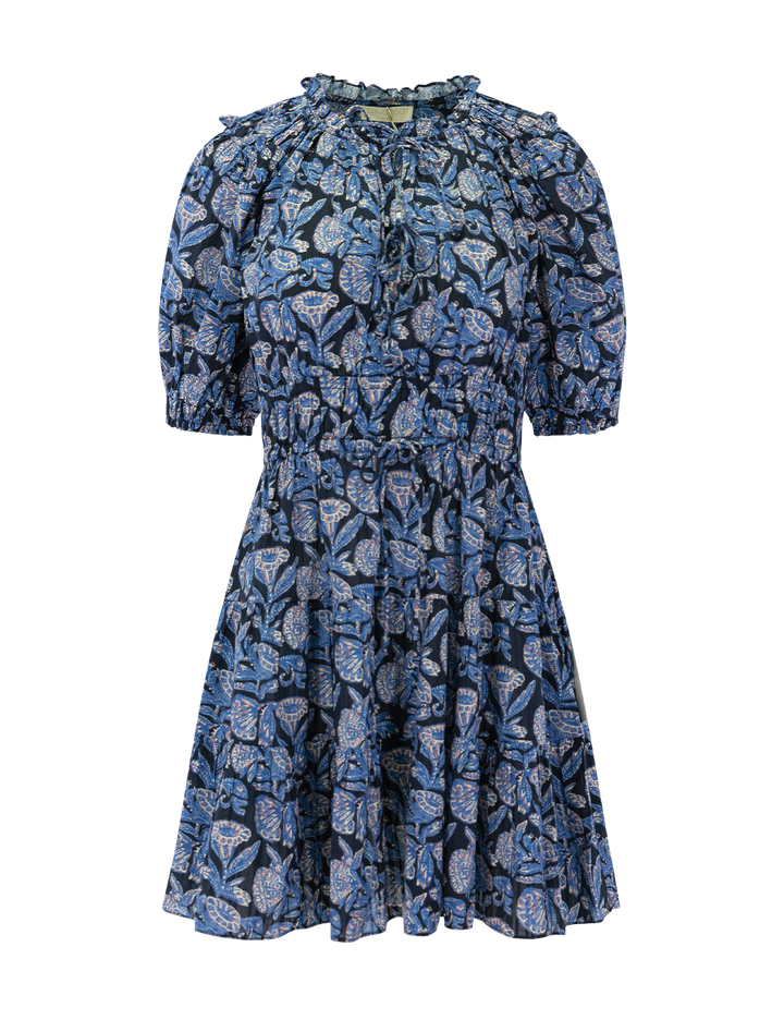 Front view of Ulla Johnson's soffia mini dress in zinnia.