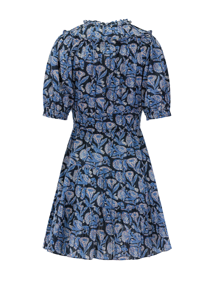 Back view of Ulla Johnson's soffia mini dress in zinnia.