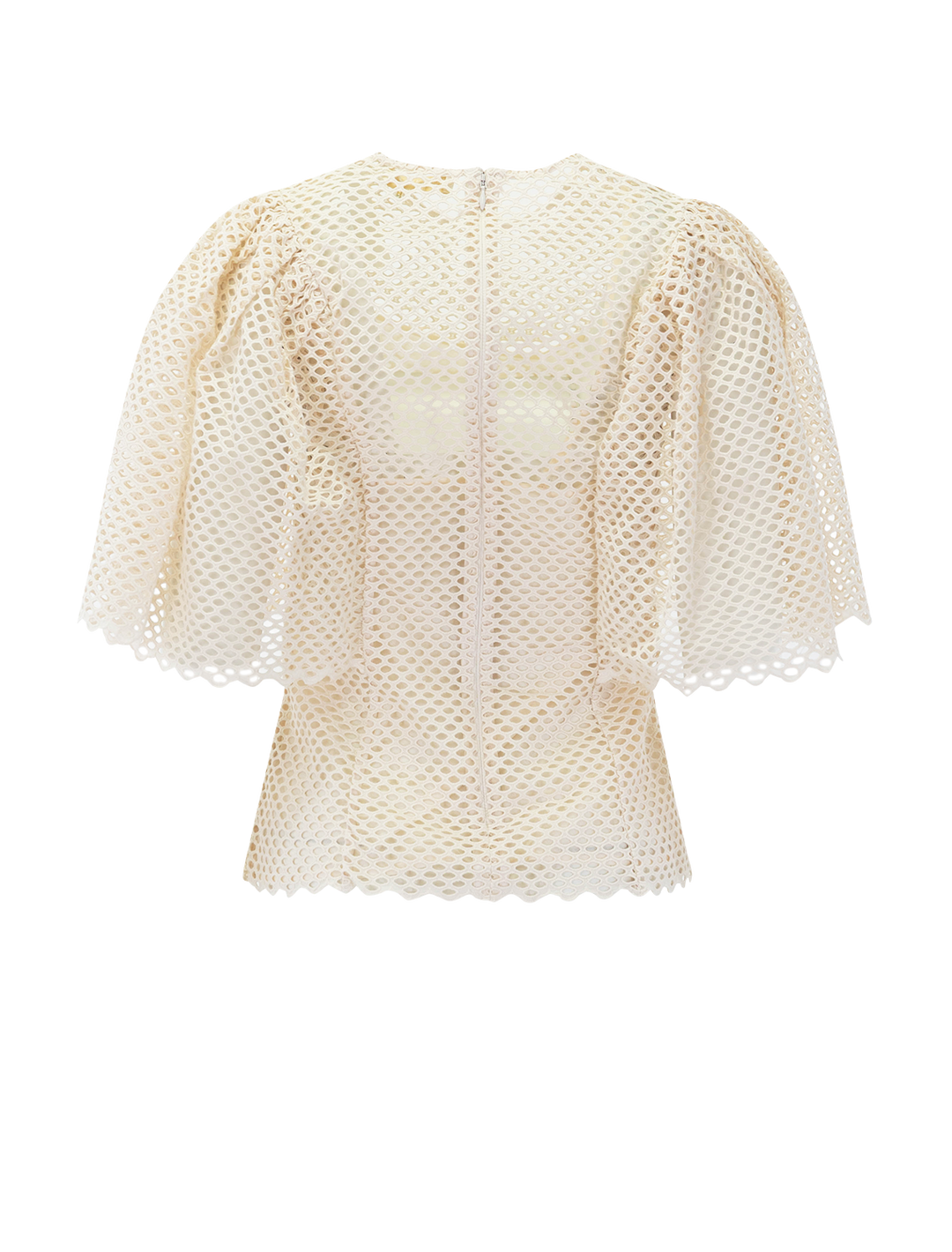 hera eyelet top in cowrie