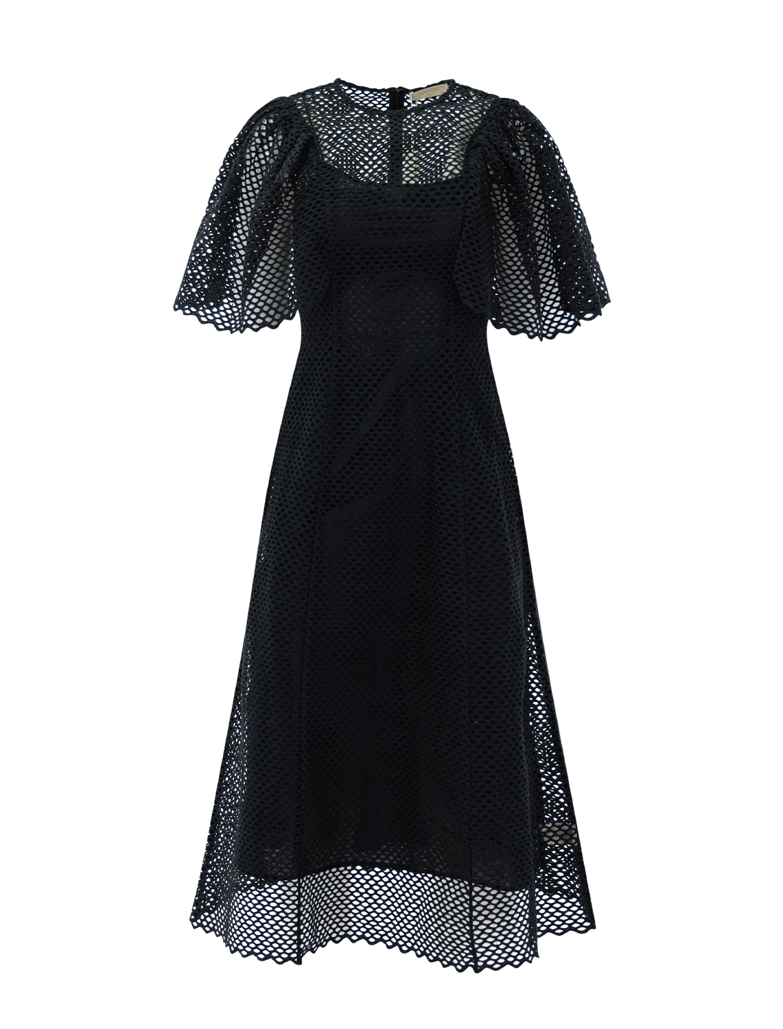 gracelle eyelet dress in noir – Twigs