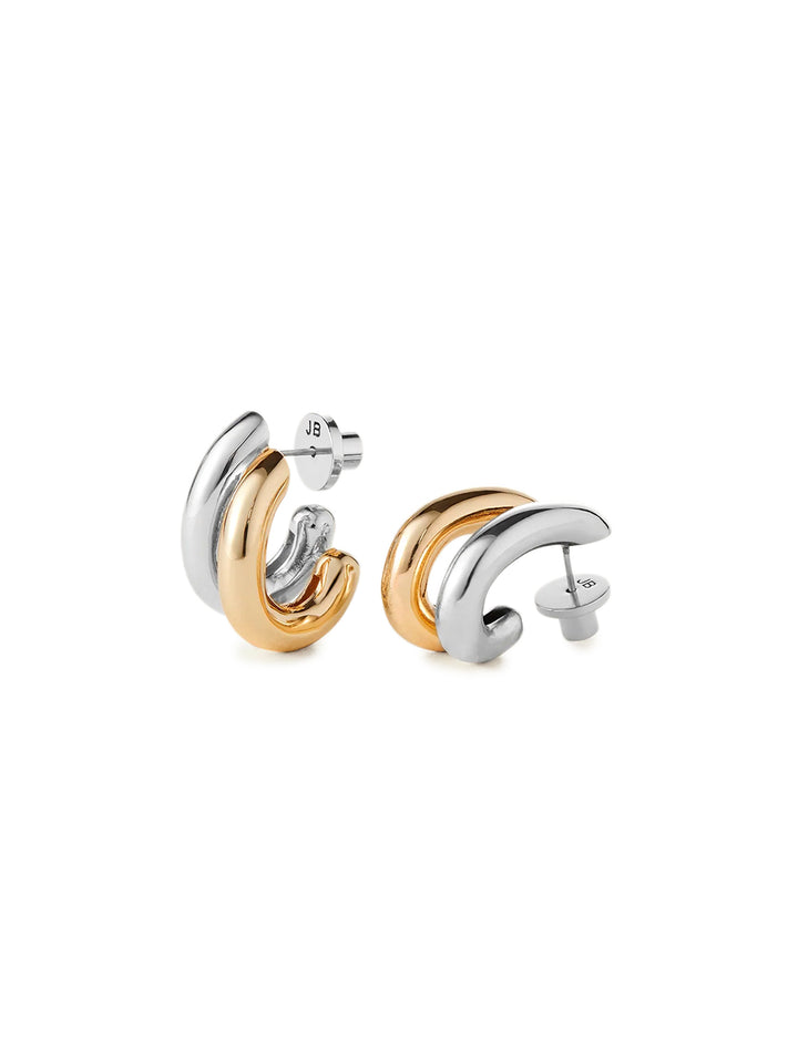 florence earrings in two tone