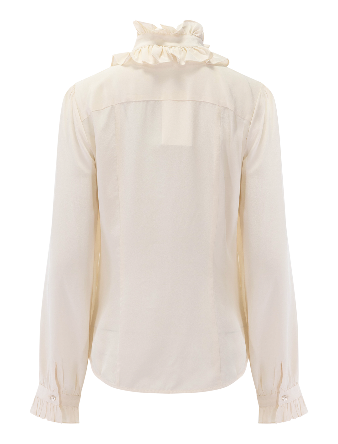 catroux silk blouse in pearl