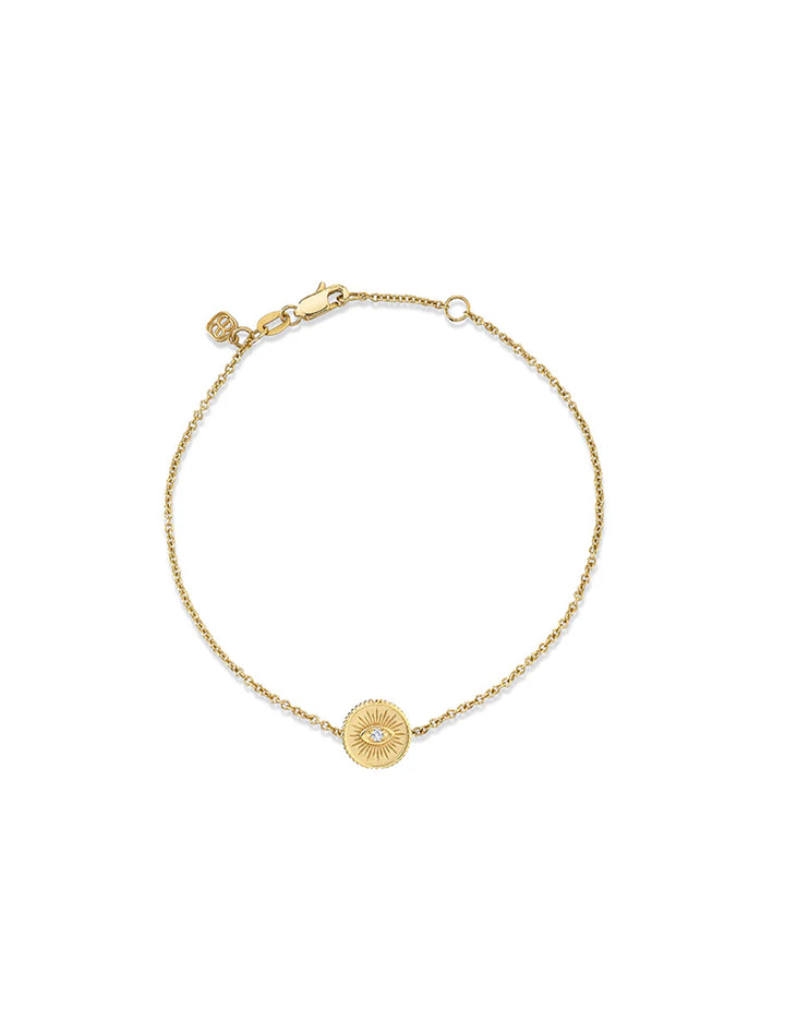 small marquise coin bracelet