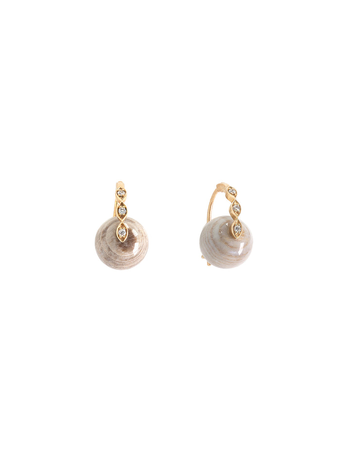 10mm marquise eye bead earrings