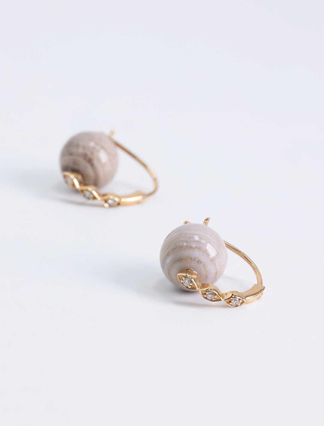 10mm marquise eye bead earrings