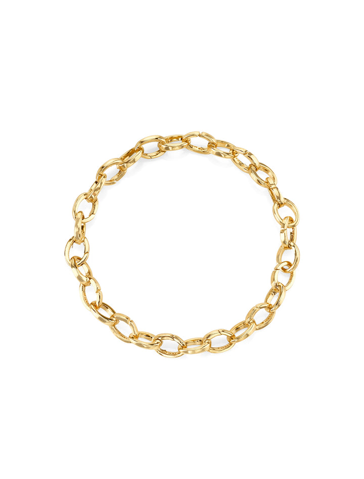 spring clip chain bracelet