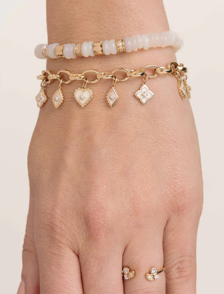 spring clip chain bracelet