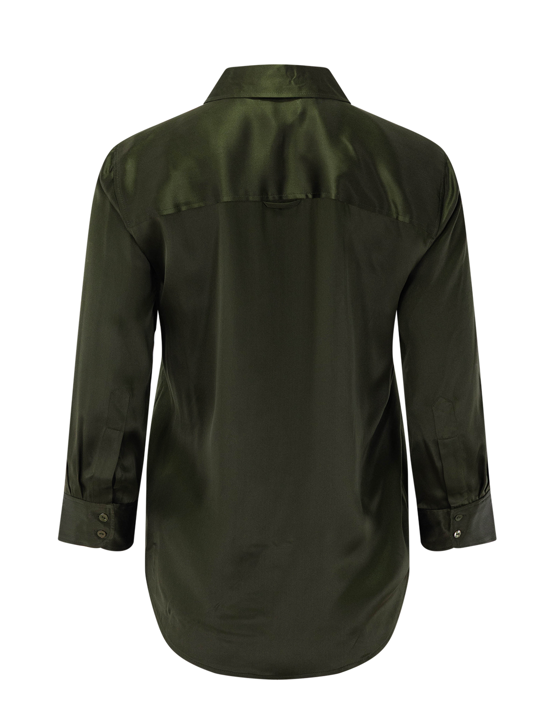 dani 3/4 sleeve blouse in deep olive