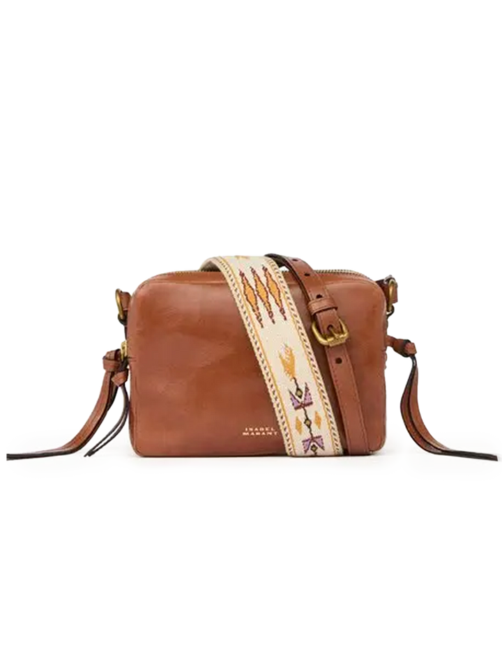 wardy camera bag in cognac