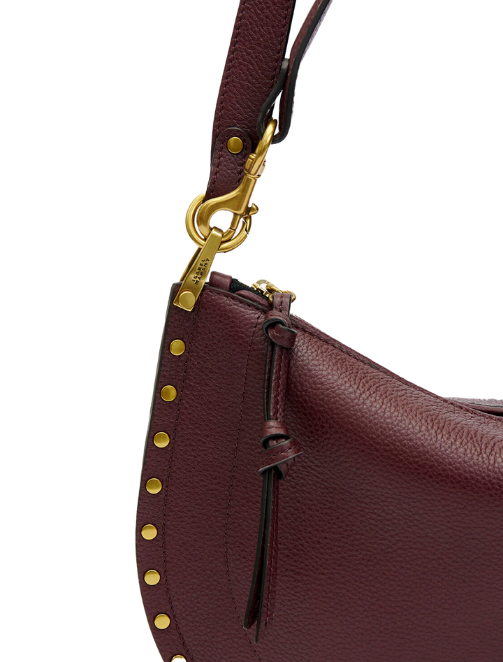 oskan soft zip in burgundy