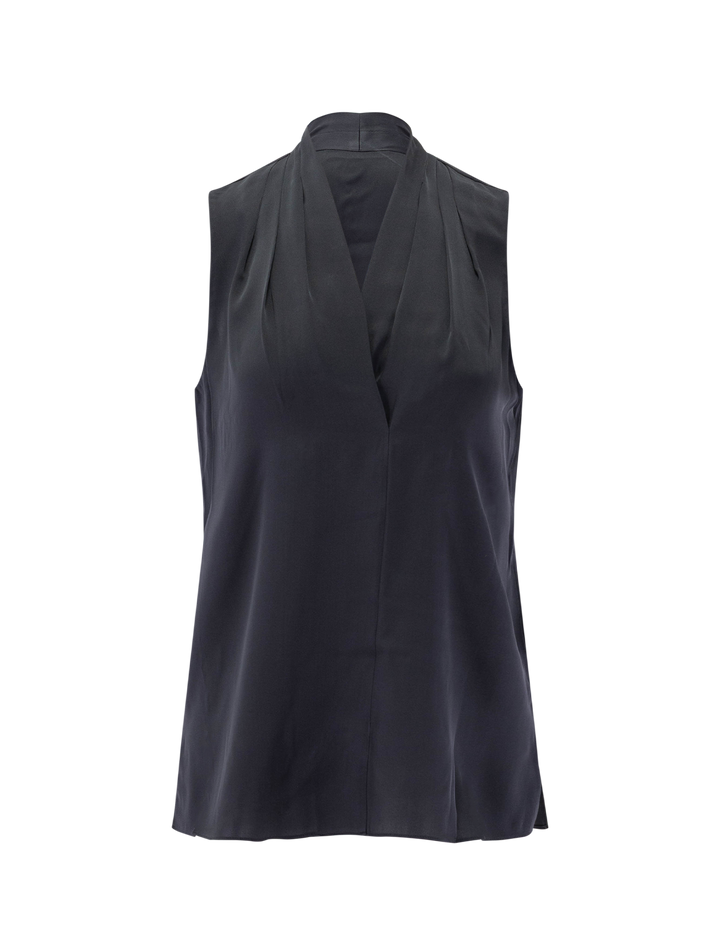 mila blouse in pebble