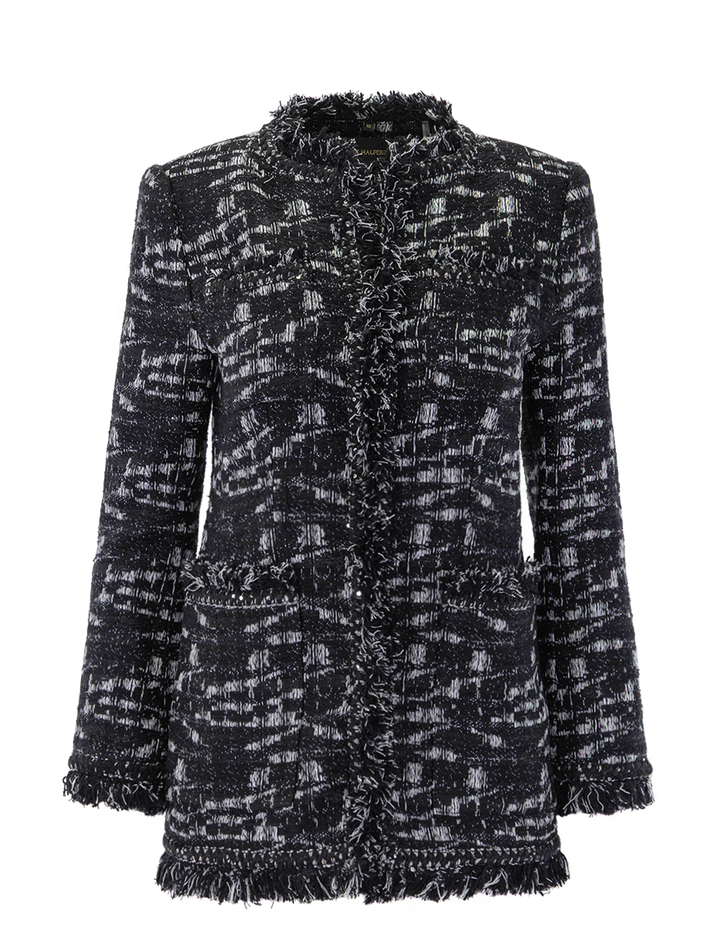 gleb jacket in black and white