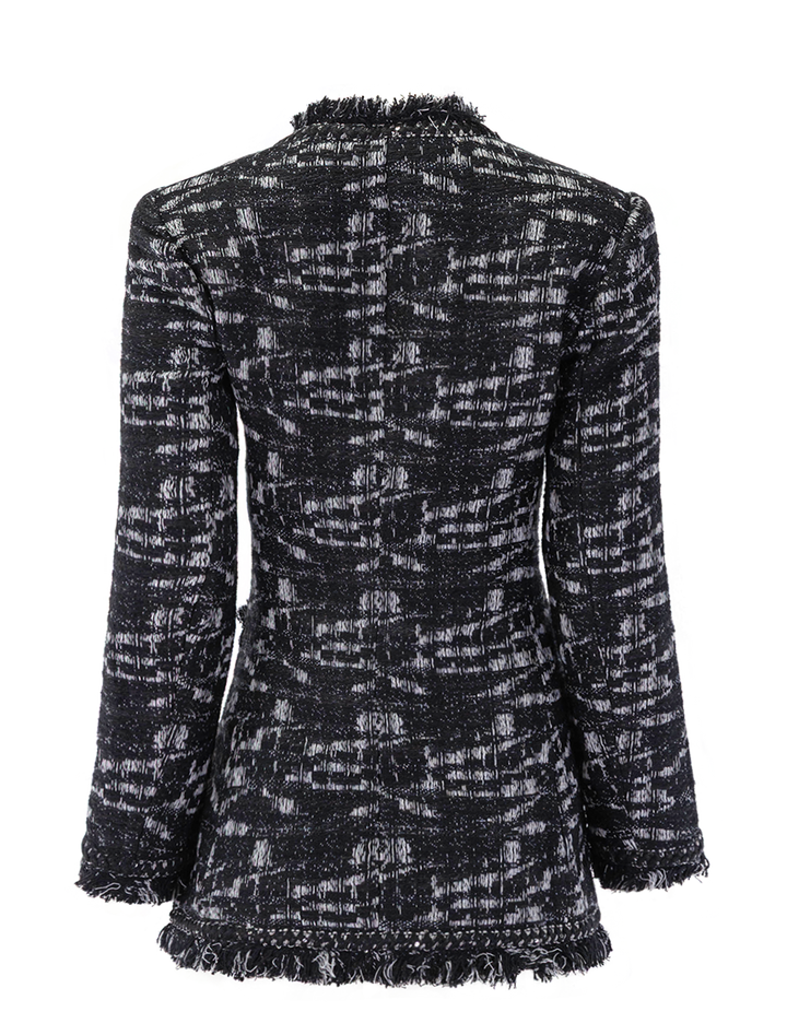 gleb jacket in black and white