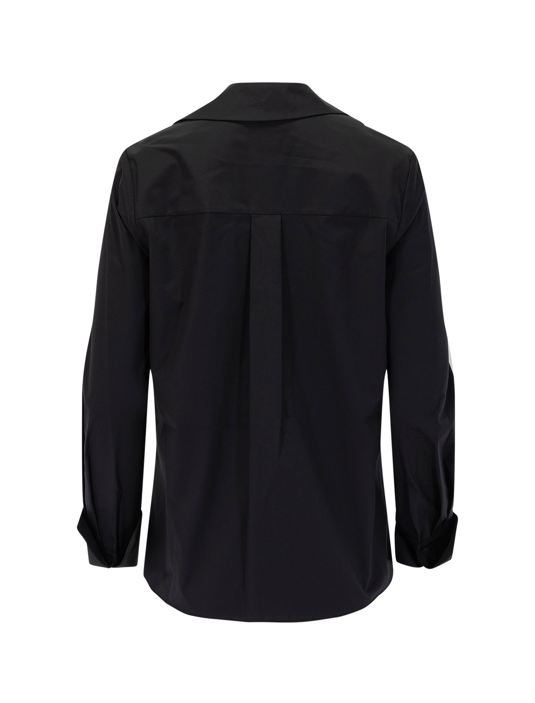 merit embellished poplin blouse in black