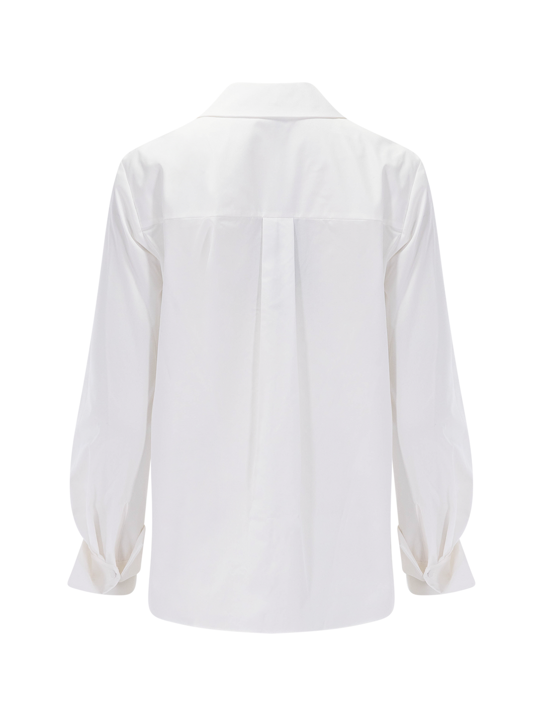merit embellished poplin blouse in white