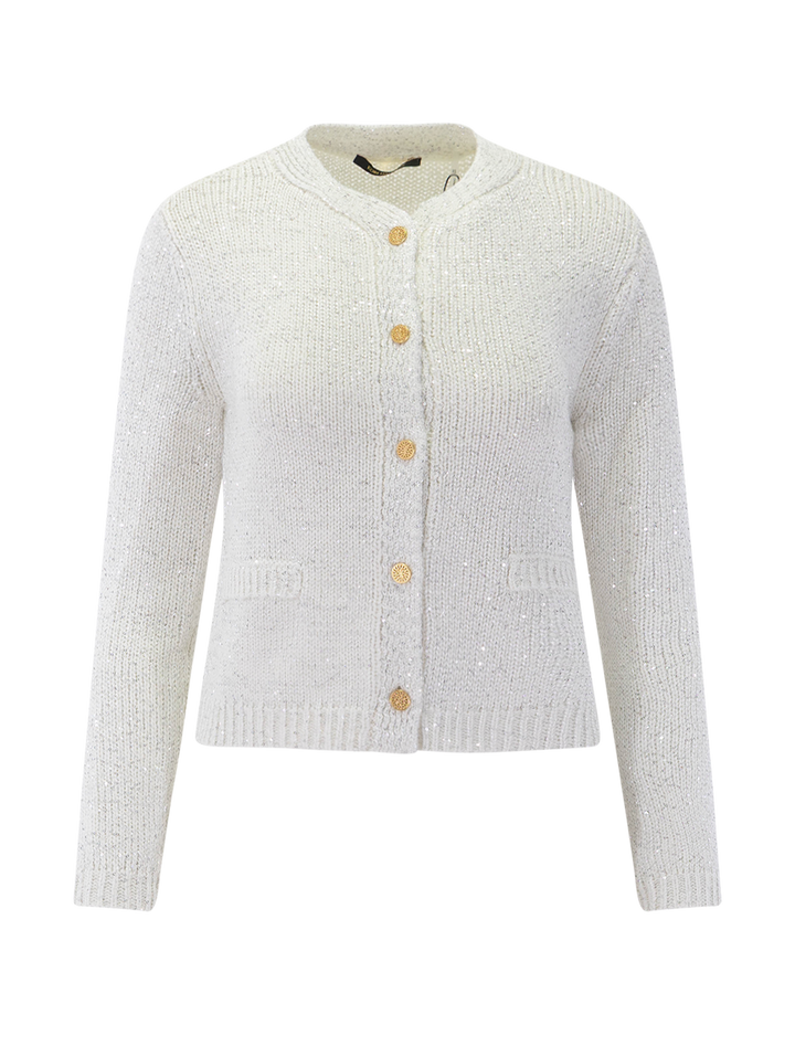 valentina sparkle sweater in ivory