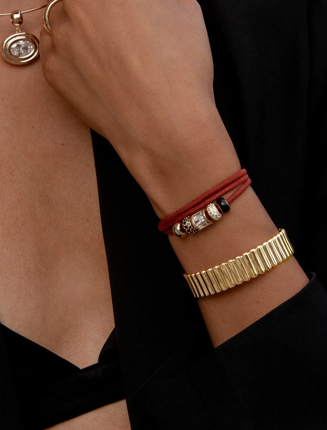 ciera cuff bracelet in gold