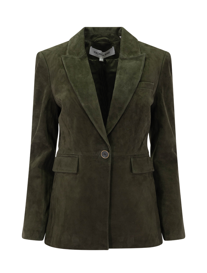 duane suede dickey jacket in cypress