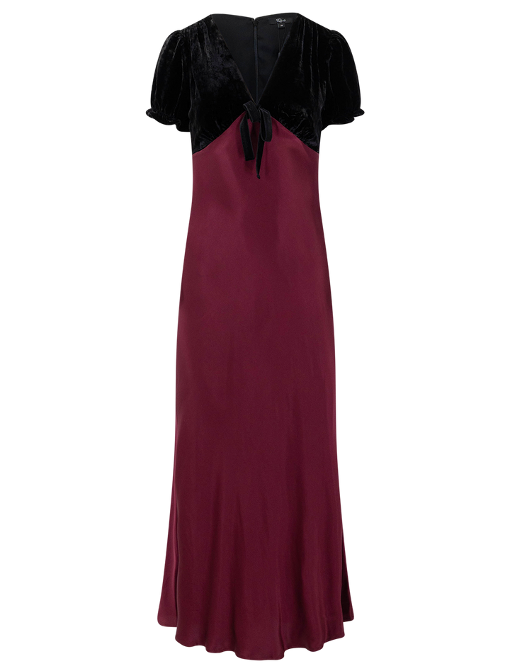 dory dress in winter garnet