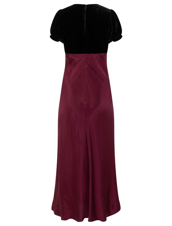 dory dress in winter garnet