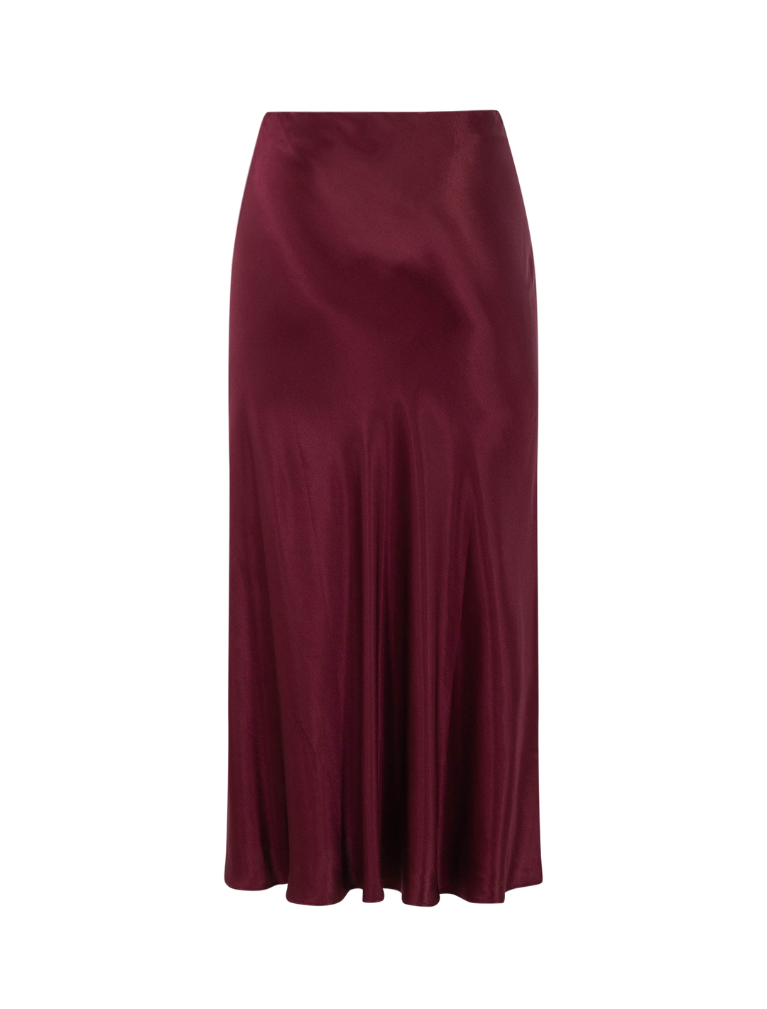 back view of maya skirt in garnet
