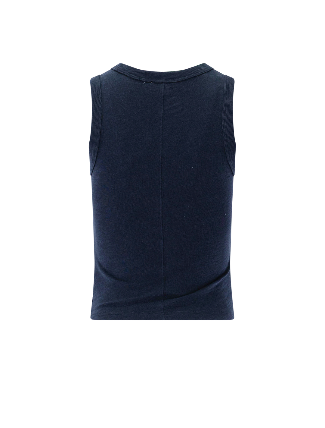 vintage side pleat tank in navy