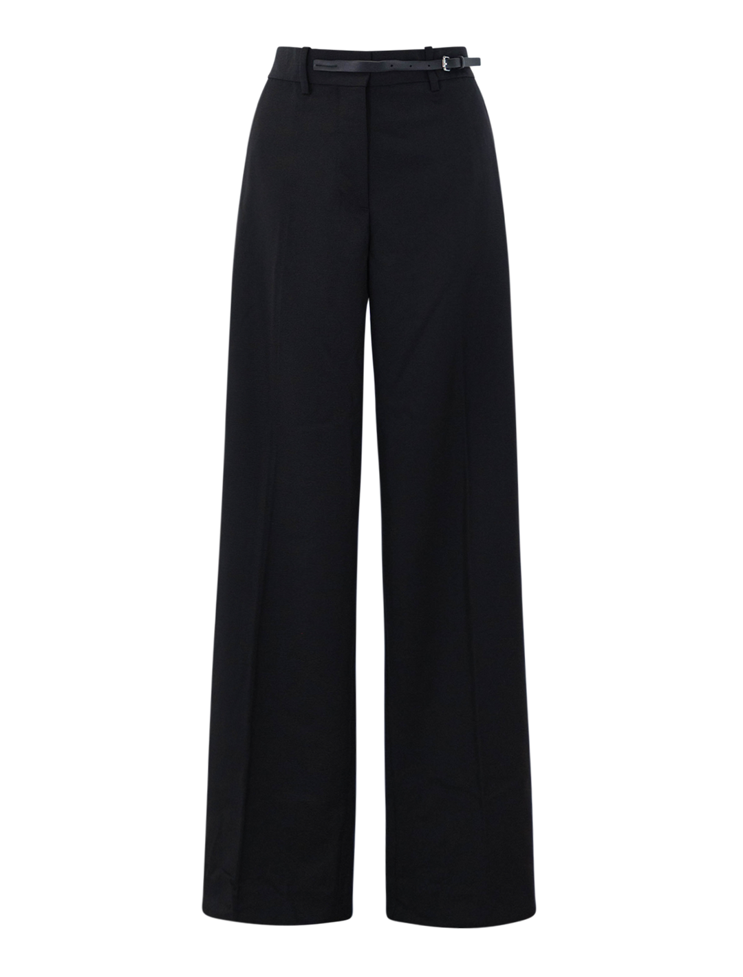 belted trousers in black