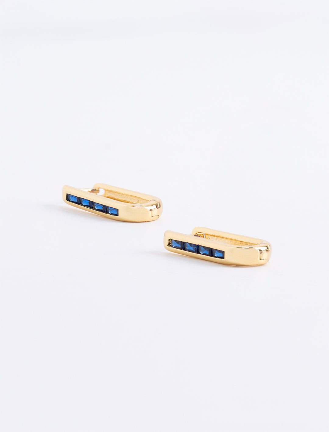 sapphire baguette oval rectangle huggies