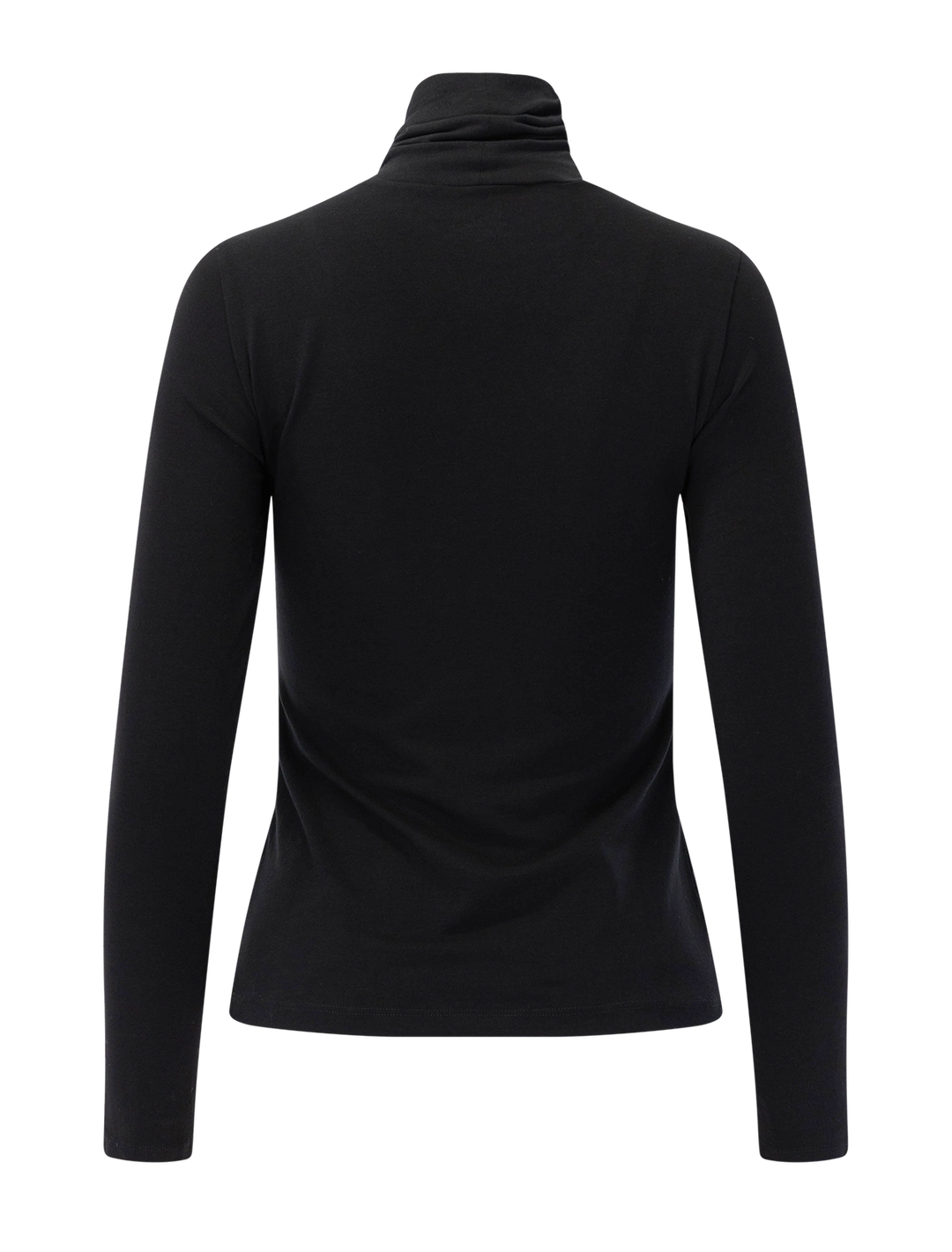 layering turtleneck in black