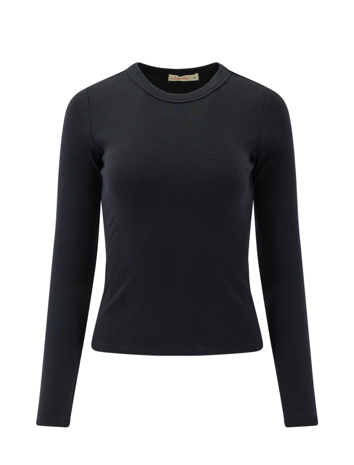 lexi long sleeve crew tee in black